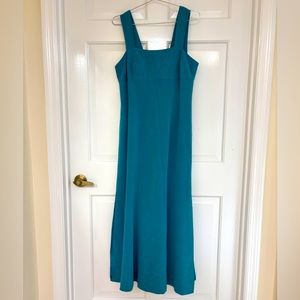 100% Silk Teal Dana Buchman Maxi Dress size8